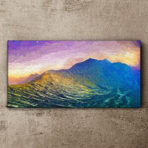 Tablou canvas Abstracția munților cerului