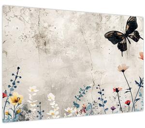 Tablou - Pajiște în beton (90x60 cm)