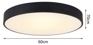 Plafonieră LED dimabilă Immax NEO 07202L RONDATE 53W/230V negru Tuya + telecomandă