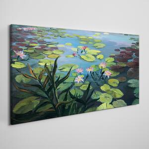 Tablou canvas Lac Floare Frunze Flori