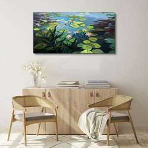 Tablou canvas Lac Floare Frunze Flori