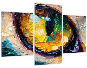 Tablou - Ochi de pisică Pictură (90x60 cm)