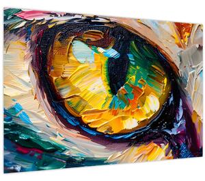 Tablou - Ochi de pisică Pictură (90x60 cm)