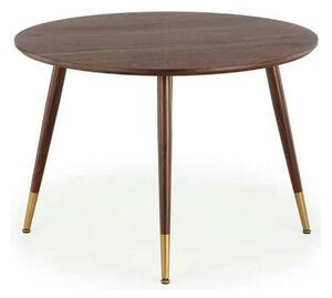 Masa DOMENICO, nuc/auriu, 110x110x76 cm