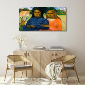 Tablou canvas Două femei de Paul Gauguin