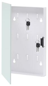Casetă pentru chei cu tablă magnetică, alb, 30 x 20 x 5,5 cm