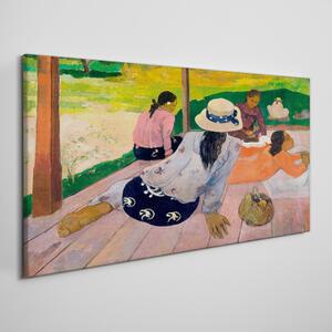 Tablou canvas Siesta Tahiti de Paul Gauguin