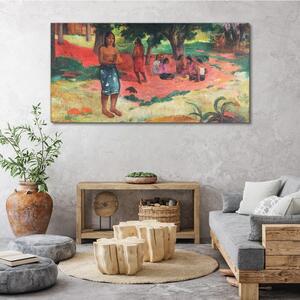 Tablou canvas Cuvintele șoptite ale lui Gauguin