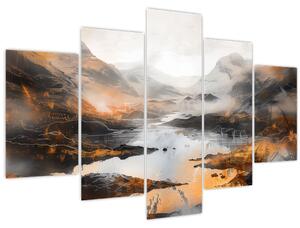Tablou - Pictura peisajelor montane (150x105 cm)