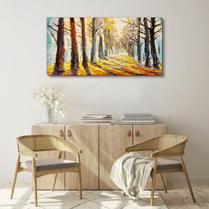 Tablou pe panza pictura arborelui de pădure