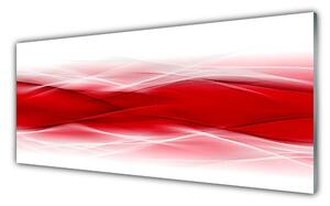 Tablou pe sticla Abstract Art Roșu Portocaliu Alb