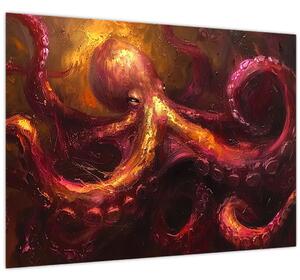 Tablou - Octopus, pictură în ulei (70x50 cm)