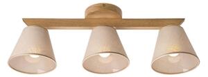 Lustr ANTONIO 3xE14/40W/230V, montaj plafon, stejar
