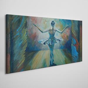 Tablou canvas Dansator de balet abstract