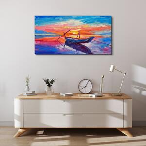 Tablou canvas barca apusului