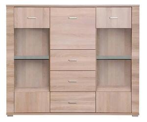Comoda GRAND tip 8, stejar sonoma, PAL, 140x39x118 cm
