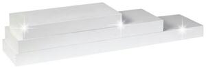 Polita GANA FY 11044-5, alb lucios, 30x25x5 cm