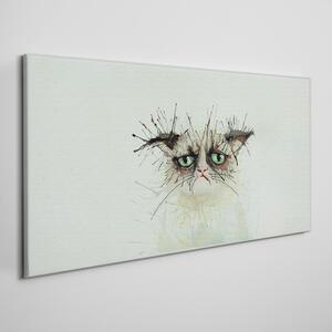 Tablou canvas Animal pisică acuarelă