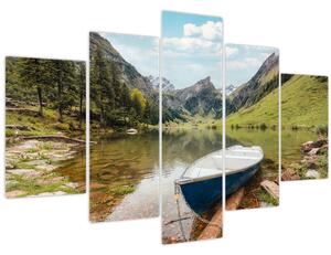 Tablou - Seealpsee, lac din Elveția (150x105 cm)