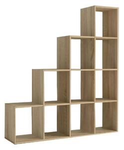 Biblioteca NORAH, stejar sonoma, PAL melaminat, 139x33x144 cm