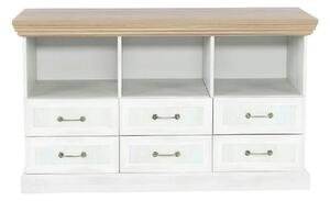 Comoda ROYAL RS, PAL, pin nordic/stejar salbatic, 127x46x75 cm