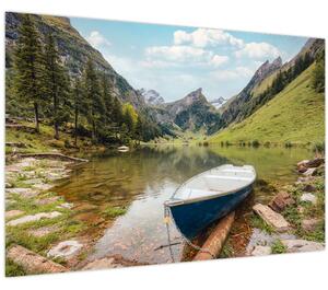 Tablou - Seealpsee, lac din Elveția (90x60 cm)