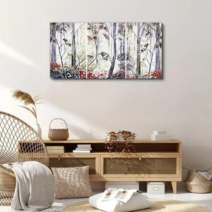 Tablou canvas Abstracție frunze de pădure