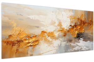 Tablou - Textura aurie (120x50 cm)