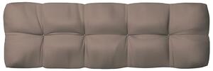 Pernă canapea din paleți, gri taupe, 120 x 40 x 10 cm