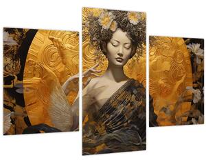 Tablou - Doamnă japoneză (90x60 cm)