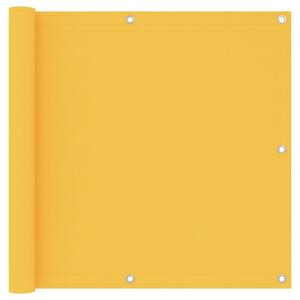 Paravan de balcon, galben, 90 x 300 cm, țesătură oxford