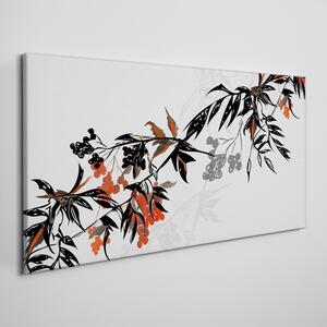 Tablou canvas Frunze abstracte de fructe