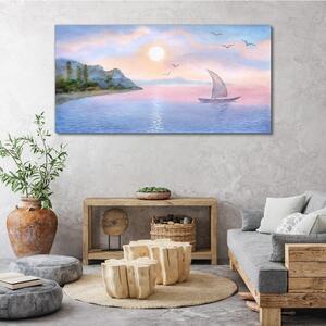 Tablou canvas Barcă de mare Aquarelle