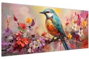 Tablou - Pictura de o pasăre (120x50 cm)