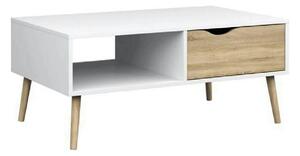 Masuta de cafea OSLO 75384, stejar sonoma/alb, PAL melaminat, 99x60x43