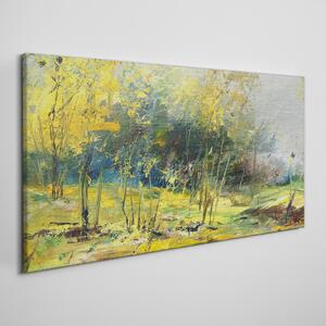 Tablou canvas Abstracția pădurii