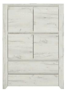 Comoda ANGEL TIP 33, alb, PAL melaminat, 84x40x116 cm