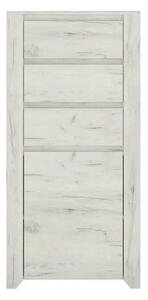 Comoda ANGEL TIP 35, alb, PAL melaminat, 56x40x116 cm