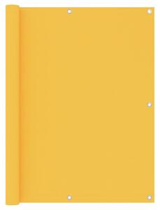 Paravan de balcon, galben, 120 x 300 cm, țesătură oxford