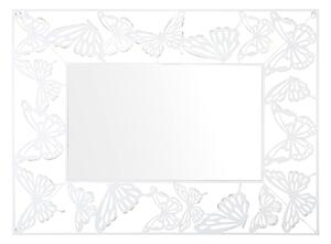 Oglinda decorativa Butterfly, Mauro Ferretti, 85x115 cm, fier, alb