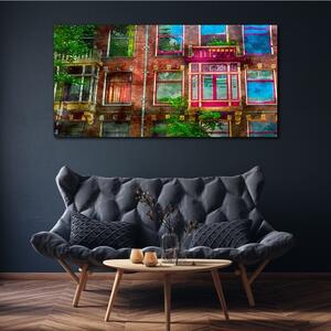 Tablou canvas Arhitectura casei cu ferestre