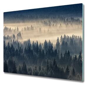 Tocator din sticla pădure de ceață