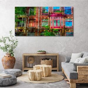 Tablou canvas Arhitectura casei cu ferestre