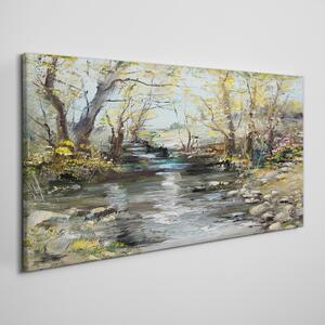 Tablou canvas Abstracția arborelui râului