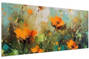 Tablou - Flori (120x50 cm)