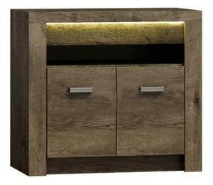 Comoda INFINITY I-10, frasin inchis, PAL melaminat, 96x42x73 cm