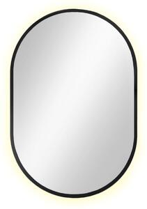 Baltica Design Tiny Border Pastille oglindă 40x90 cm oval cu iluminare negru 5904107904764