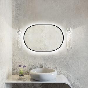Baltica Design Tiny Border Pastille oglindă 40x95 cm oval cu iluminare negru 5904107904740