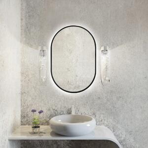Baltica Design Tiny Border Pastille oglindă 40x95 cm oval cu iluminare negru 5904107904740