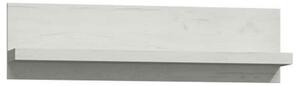 Polita INFINITY I-11, frasin alb, PAL melaminat, 120x18x32 cm